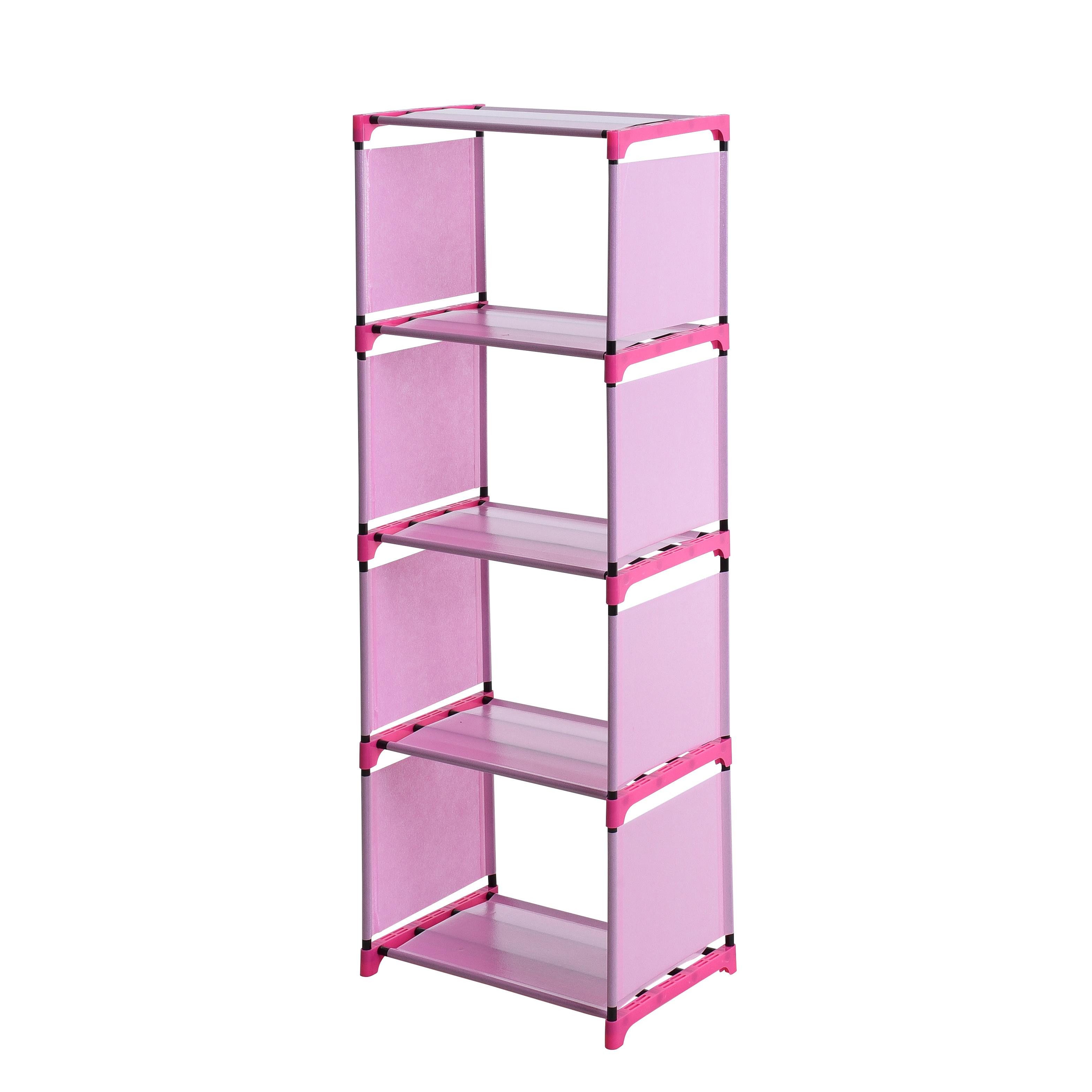 ESTEXO Regal Bücherregal Standregal Bücherschrank Wandregal Stoffregal 4 Fächer P – Bild 5 von 5