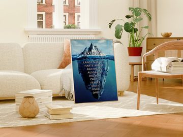 JUSTGOODMOOD Poster Premium ® Eisberg Erfolg · Gletscher · Motivation · ohne Rahmen, Poster in verschiedenen Größen Verfügbar, Poster, Wandbild