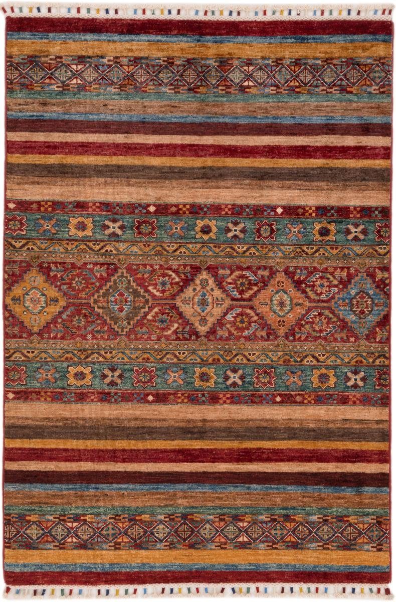 Orientteppich Arijana Shaal 103x147 Handgeknüpfter Orientteppich, Nain Trading, rechteckig, Höhe: 5 mm