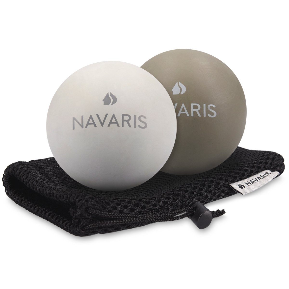 Massage - Massageball Faszien Navaris Stoffball - 2er Triggerpunkte - Selbstmassage Set