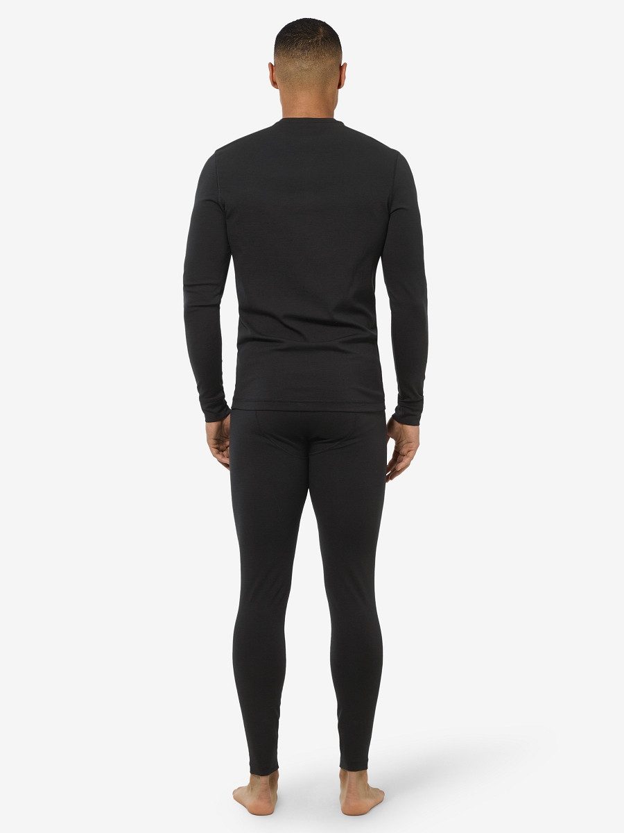 SUPER.NATURAL Langarmshirt für Herren, Merino M LUX BASE LS bietet luxeriöse Optik und Komfort