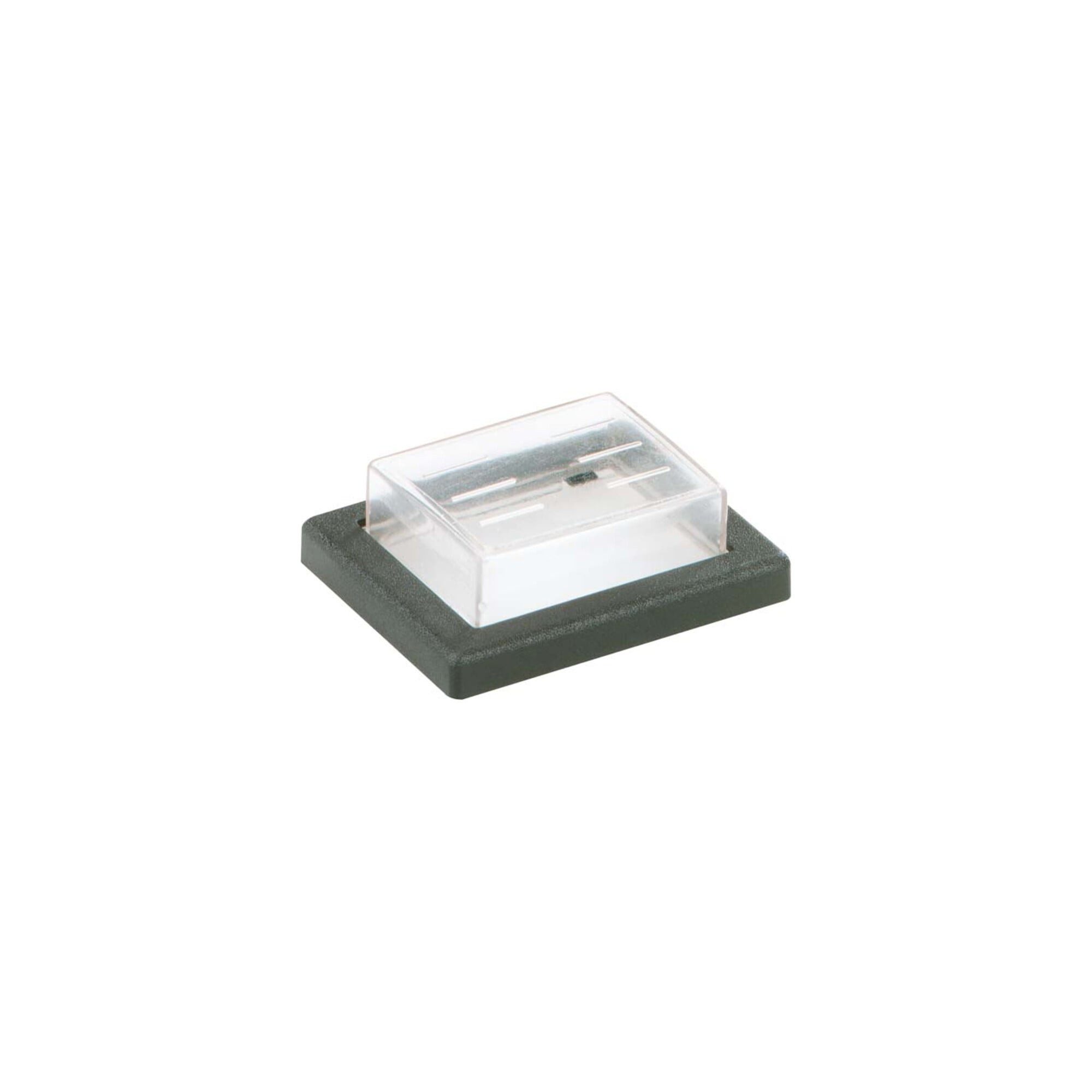 Bachmann Schalter Bachmann PVC-Kappe mit Rahmen klar/sw, f.2p.Wippe. 924.118