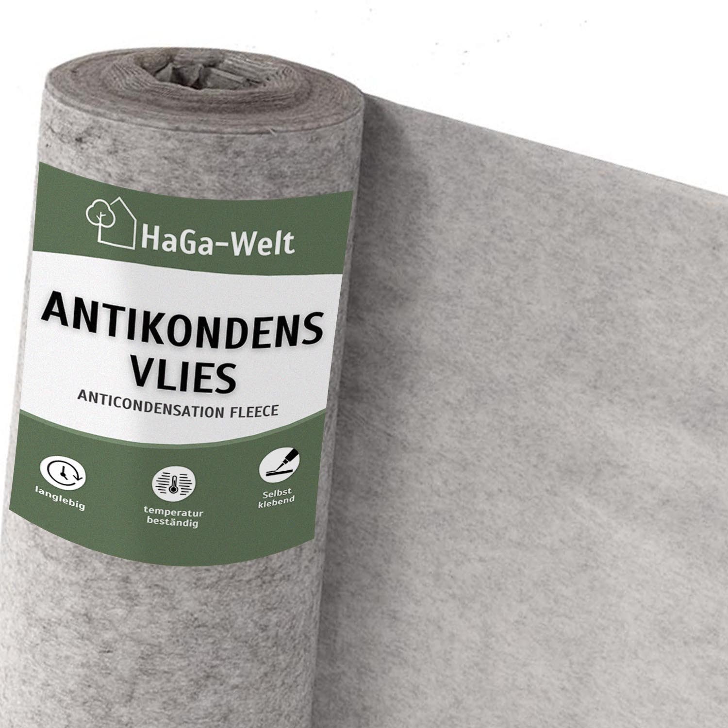 HaGa Malervlies HaGa® Antikondensvlies 95 g/m² (Meterware) 1,2m Breite selbstklebend