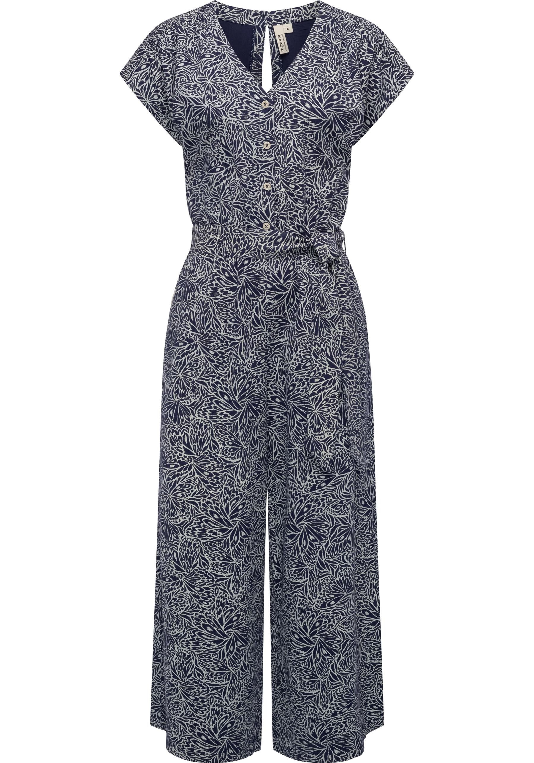 Ragwear Jumpsuit "Glina Print", Langer Damen Overall mit Bindegürtel an der günstig online kaufen