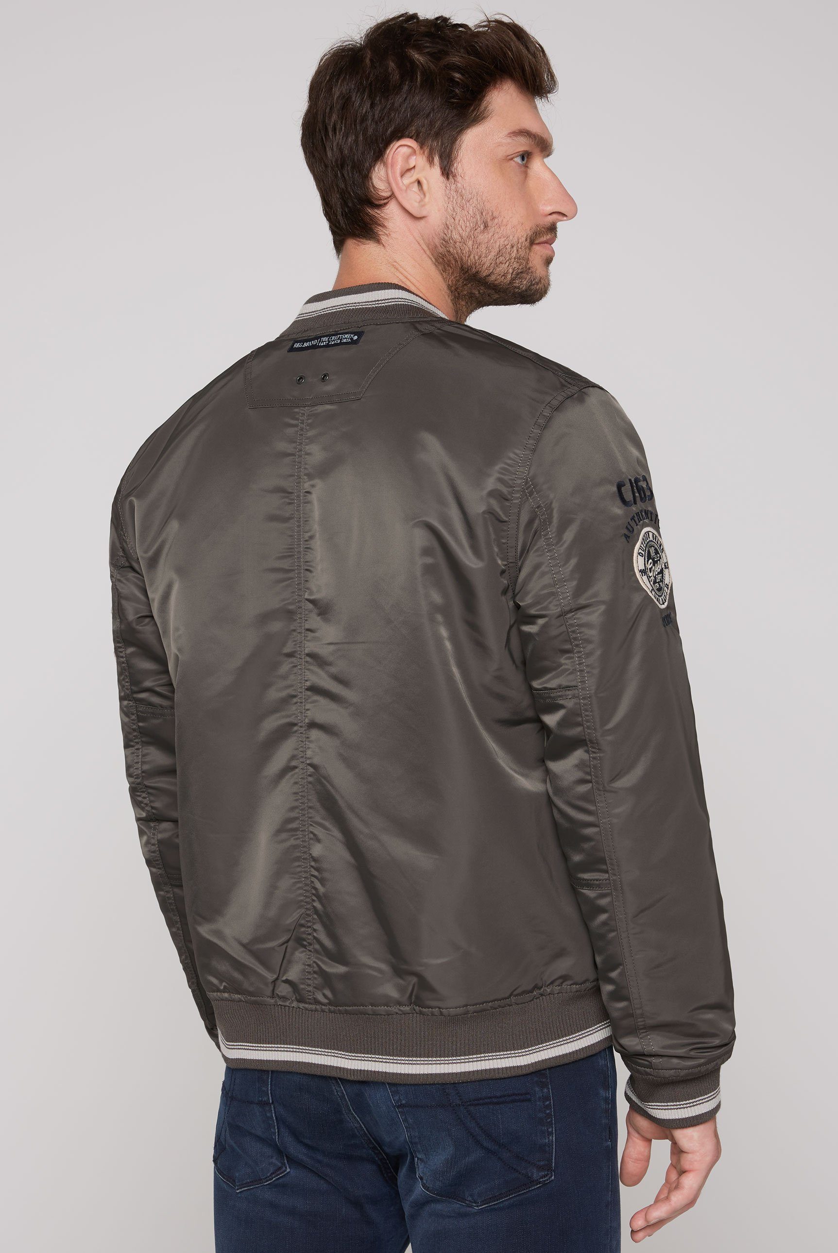 CAMP DAVID Blouson mit großem Frottee-Logo günstig online kaufen
