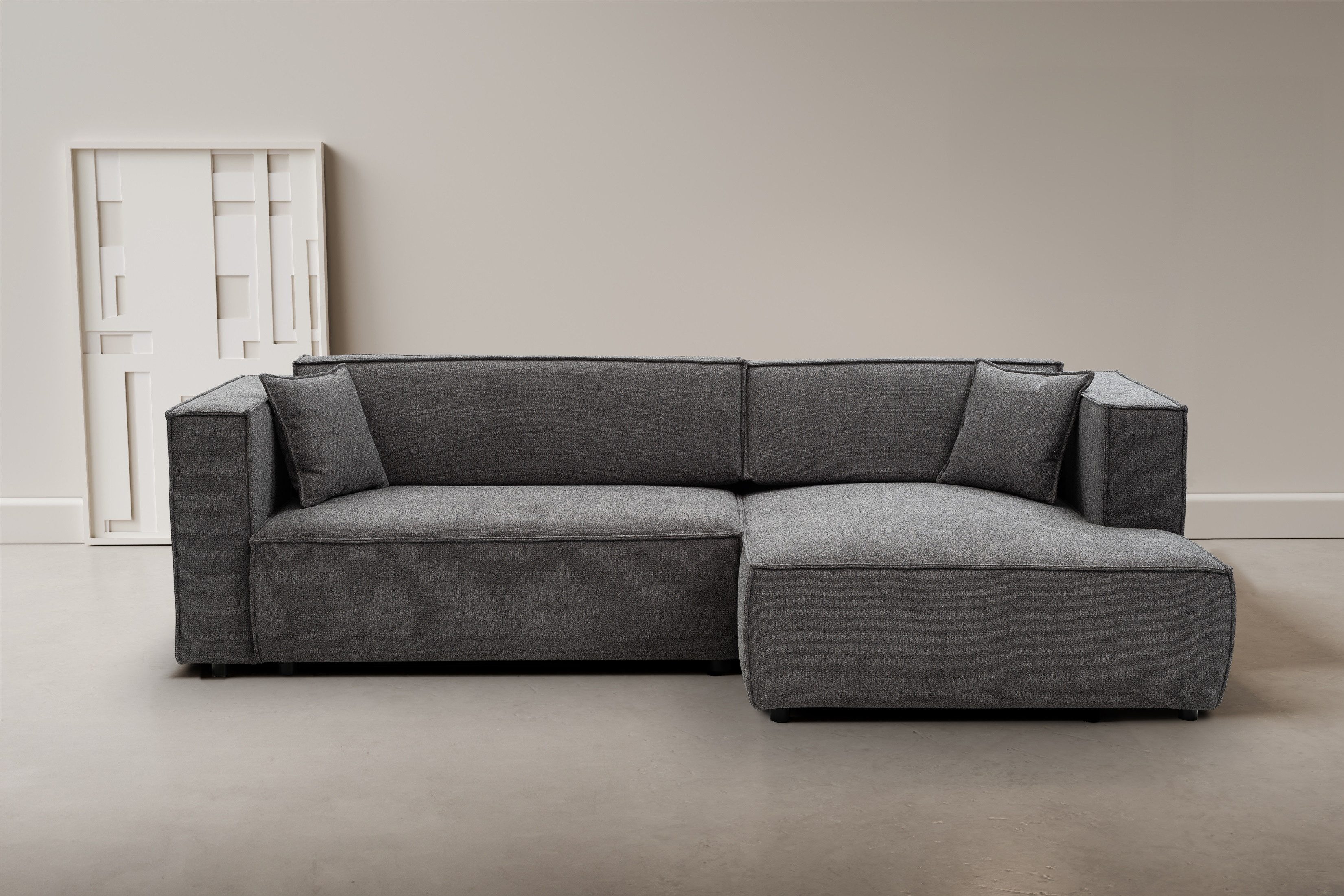 WERK2 Ecksofa Atlanta, moderne Designsprache, Stellmaße günstig online kaufen