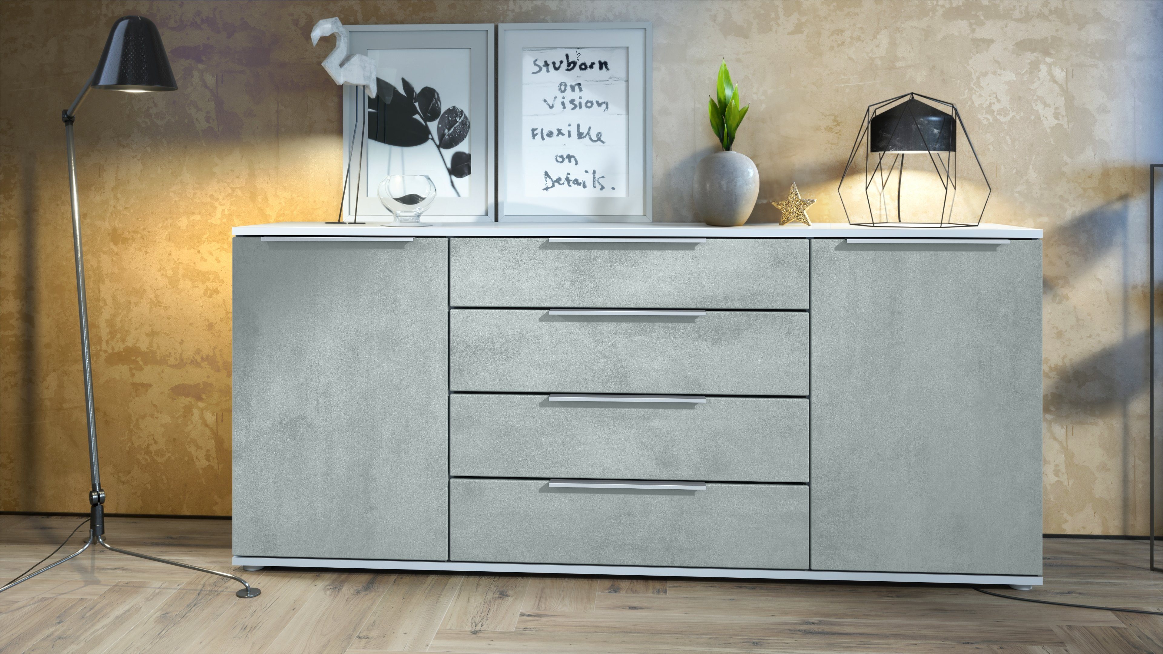 Vladon Sideboard Linio V2 (Anrichte, mit günstig online kaufen