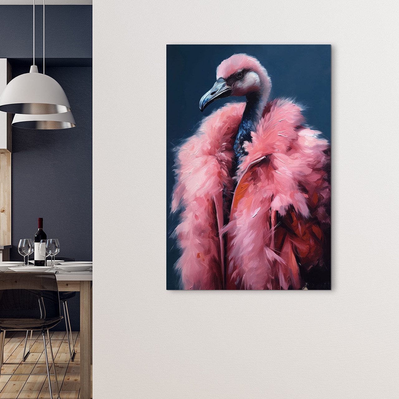 ArtUniverse Glasbild Stylischer Strauß Pretty in günstig online kaufen