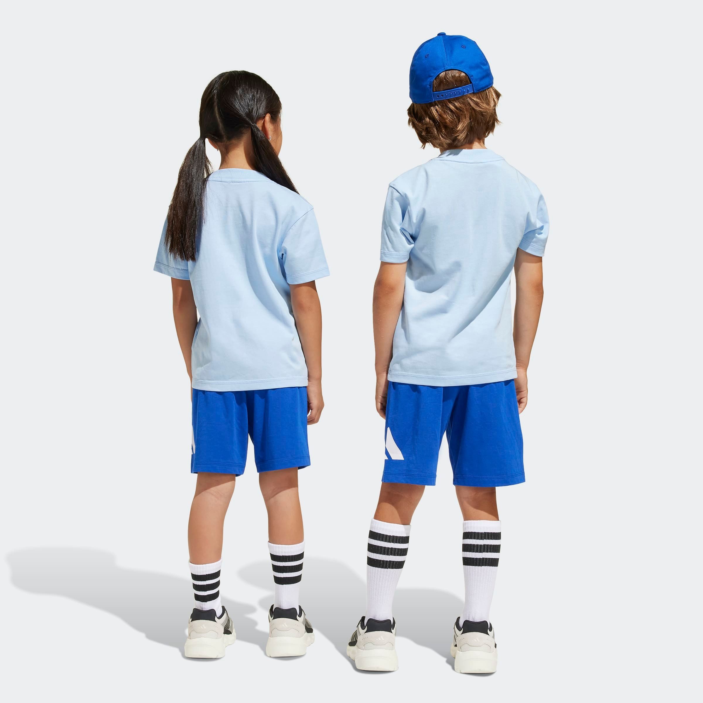 adidas Sportswear Trainingsanzug LK BL T-SET 160 (2-tlg), für Kinder, zweiteilig, aus Baumwolle