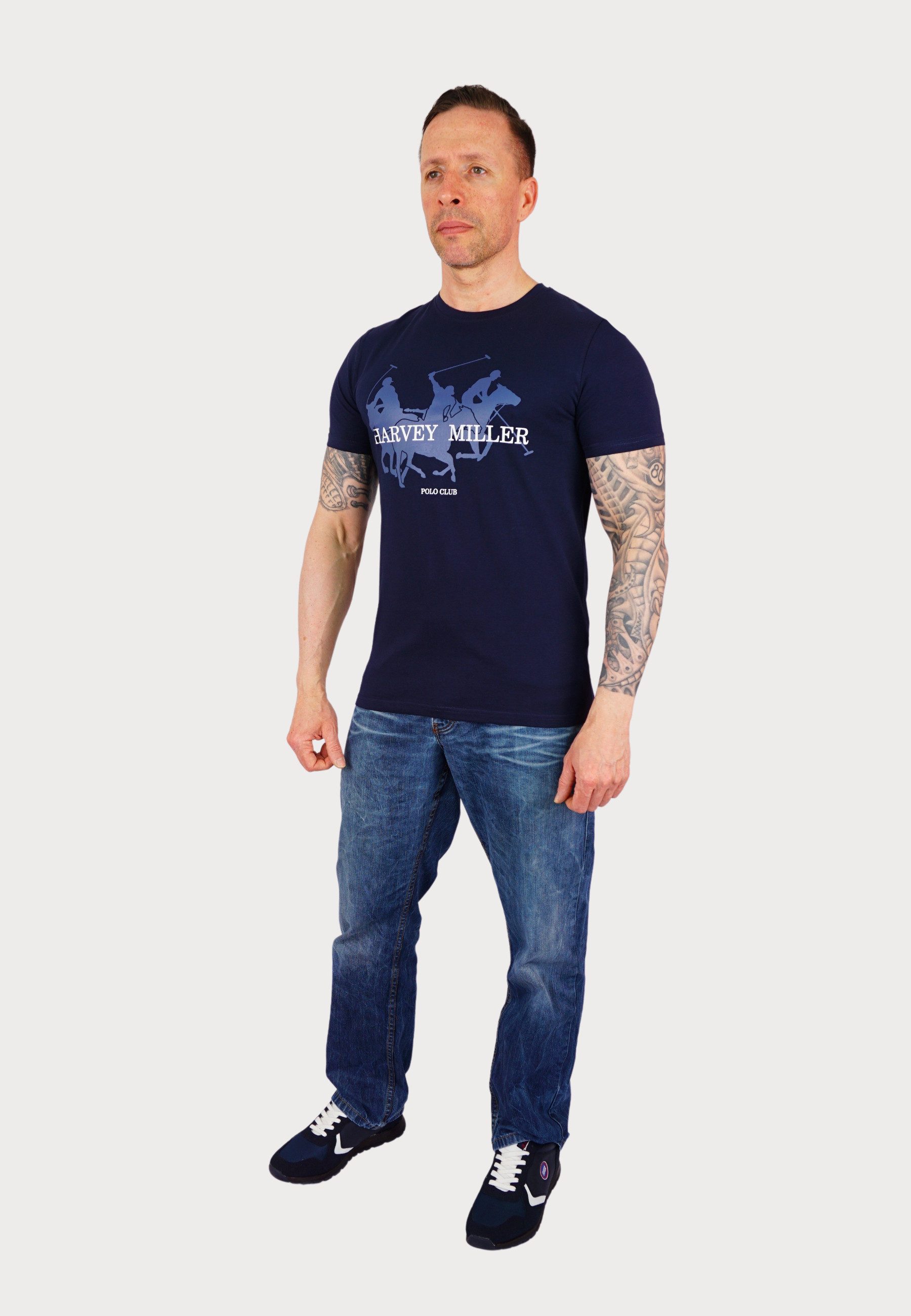 Harvey Miller T-Shirt T-Shirt Kurzarmshirt Horses günstig online kaufen