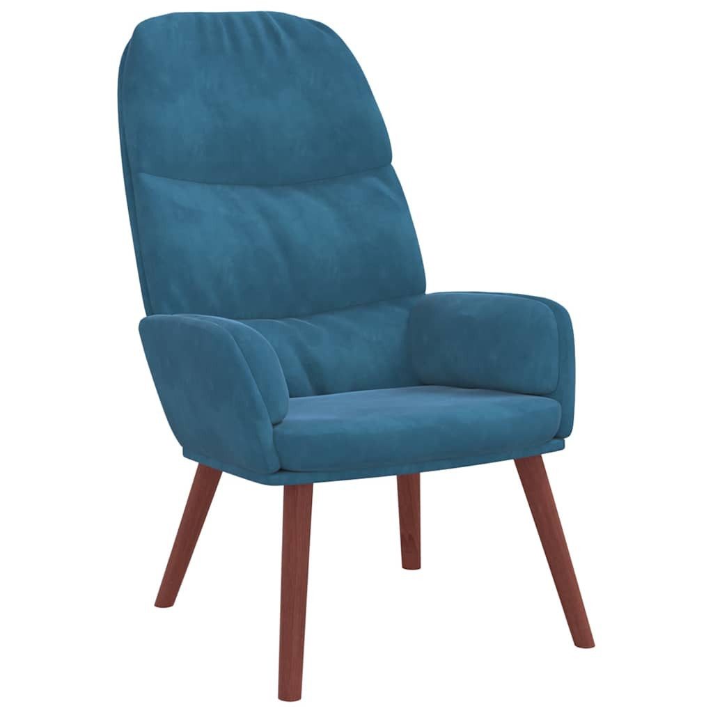 vidaXL Sessel Relaxsessel Blau Samt (1-St) günstig online kaufen