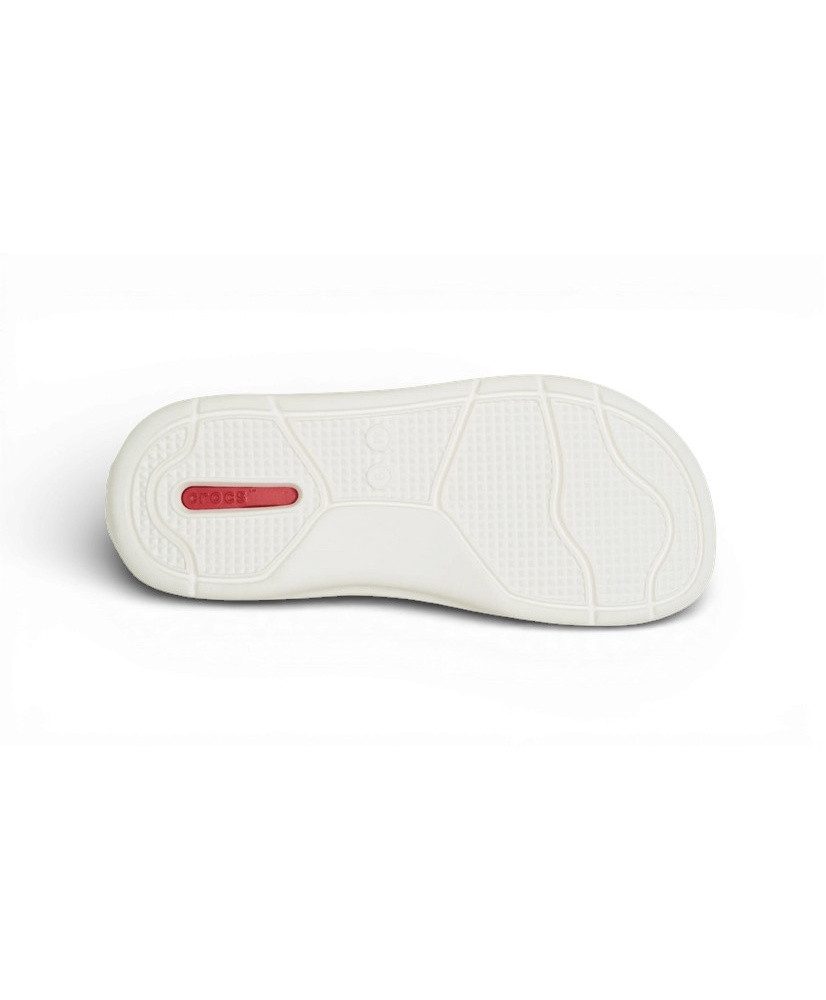 Crocs Sandale InMotion LiteRide Flip navy/rot/weiss Badeschuh