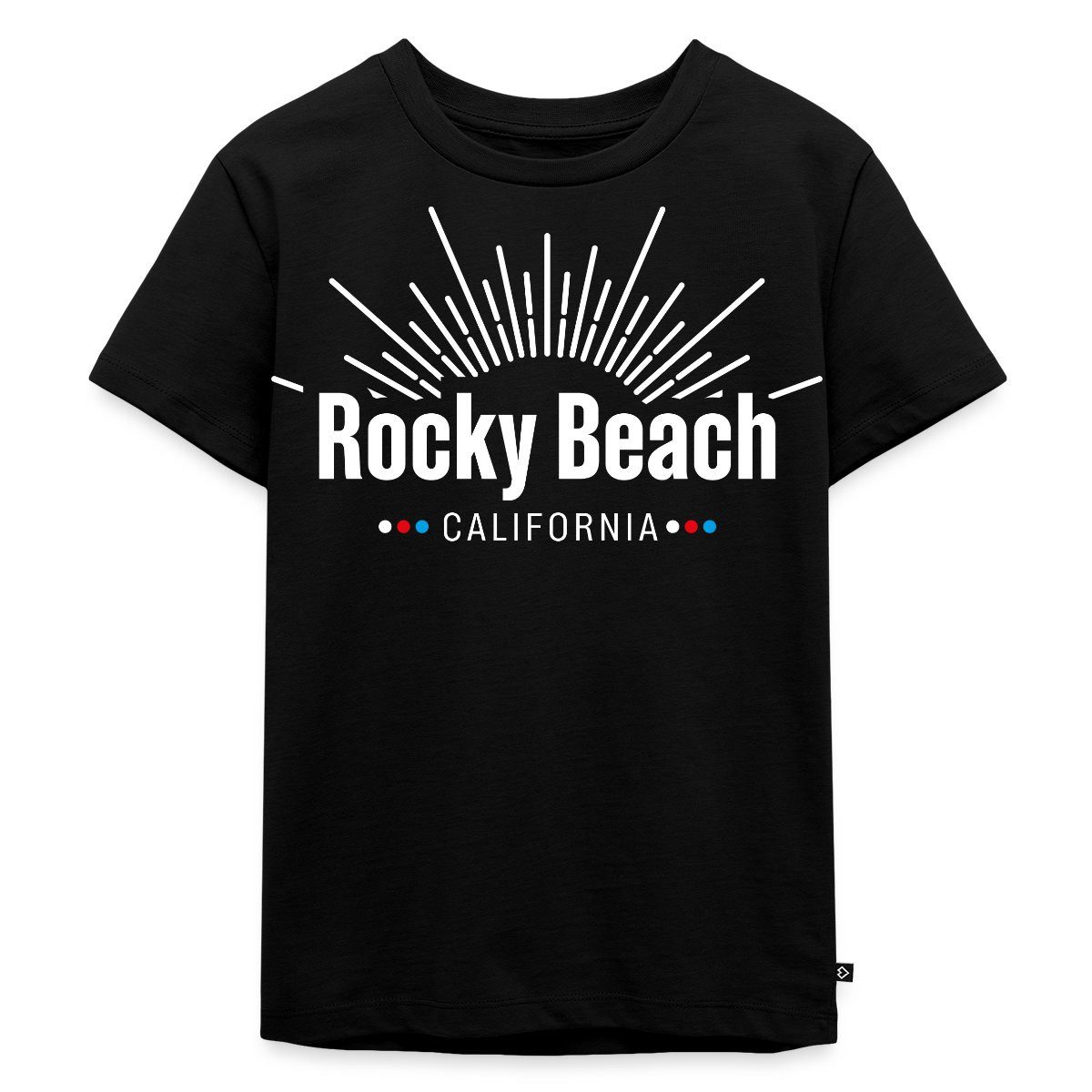 T-Shirt Die drei Fragezeichen Rocky Beach Kalifornien California Kinder Premiu