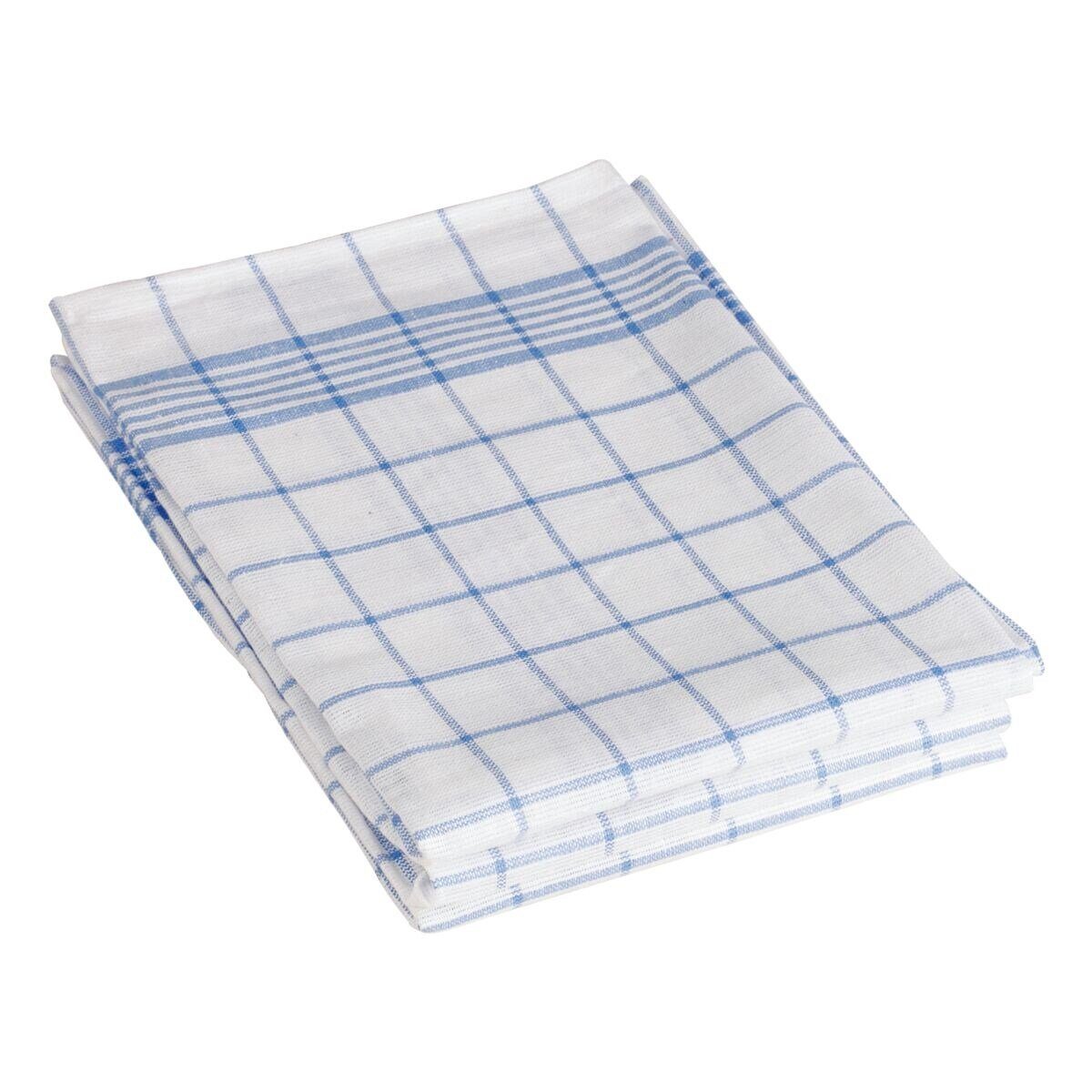 Geschirrtuch blau/weiß kariert, (3-tlg), 50x70 cm günstig online kaufen