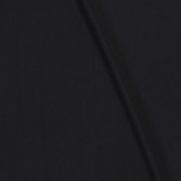 maDDma Stoff Viskose-Popeline (Bambus-Zellstoff) unifarben Fahenrtuch ab 0,5x1,45m, 069 - schwarz