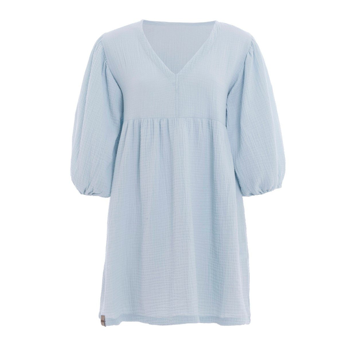 Knit Factory Strickkleid Drew Serein Blue 36 38 Hellblau 36/38 (Spar-Set, 1-tlg., 1 x Drew Kleid Serein Blue - 36/38) Modell Drew, für Frühjahr, Sommer