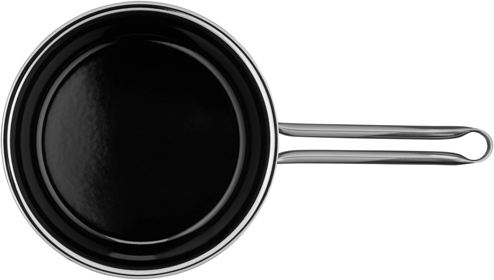 WMF Kasserolle Fusiontec Compact Stielkasserolle, 18 cm, Black, Fusiontec (1x Stielkasserole mit Deckel 18 cm (Volumen 1,8l) - optimal für Herdplatten mit Ø 14,5 cm, 1-tlg., 1x Stielkasserole mit Deckel 18 cm für Herdplatten mit Ø 14,5 cm), Made in Germany, backofengeeignet, wärmereduzierende Griffe