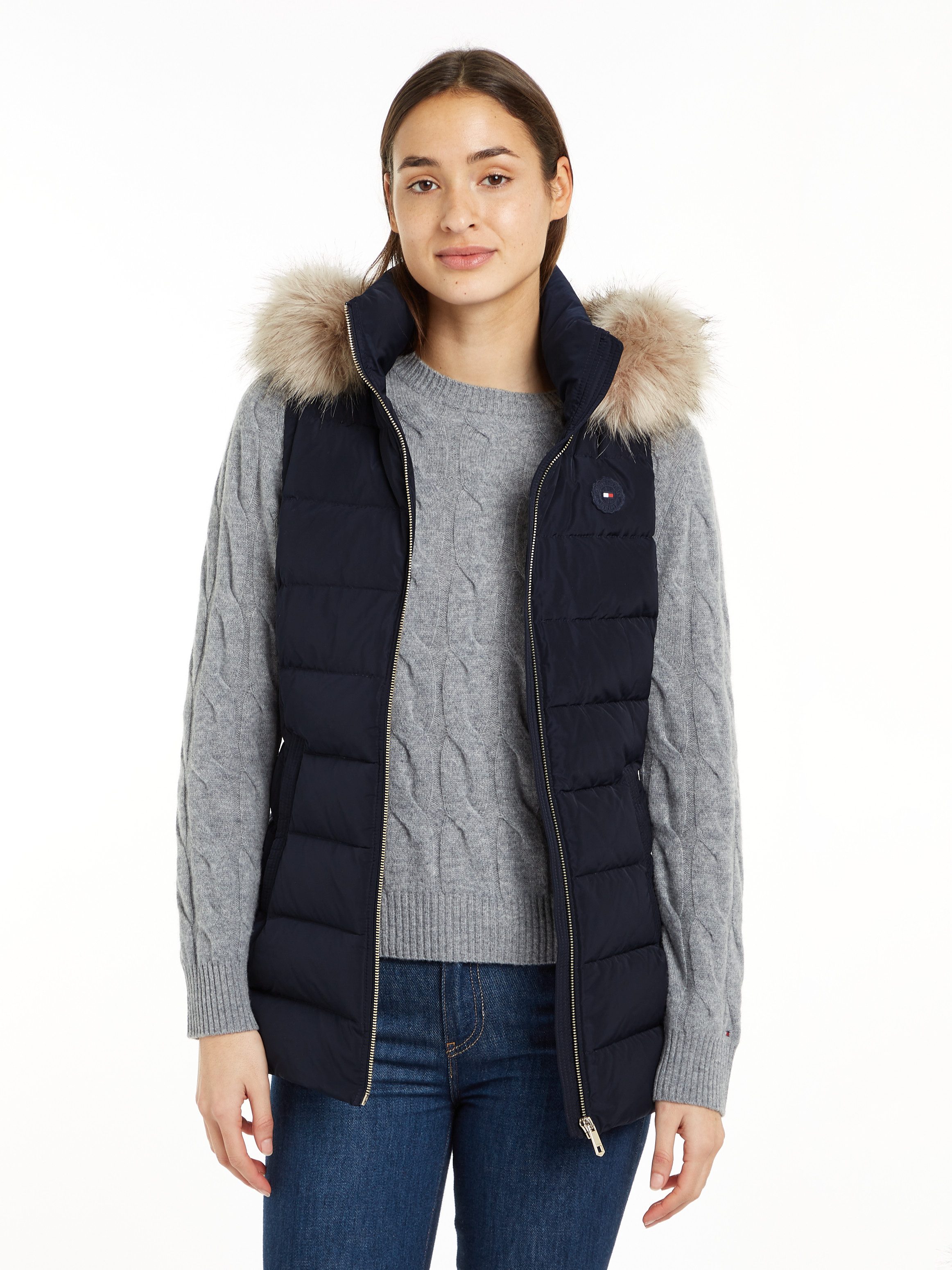 Steppweste HERITAGE DOWN TYRA VEST WITH FUR