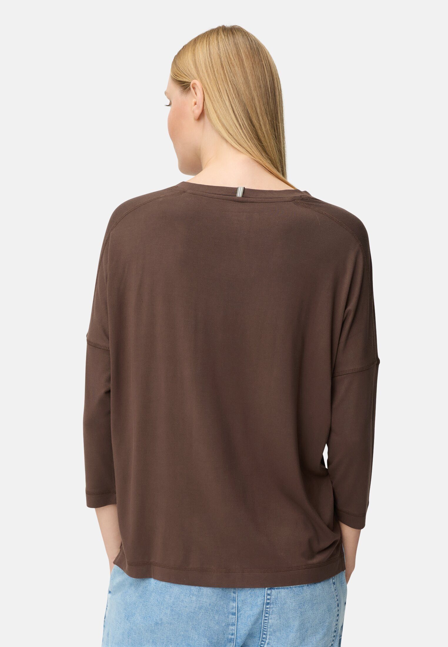 camel active Langarmshirt T-Shirt mit 3/4-Ärmeln Langarm