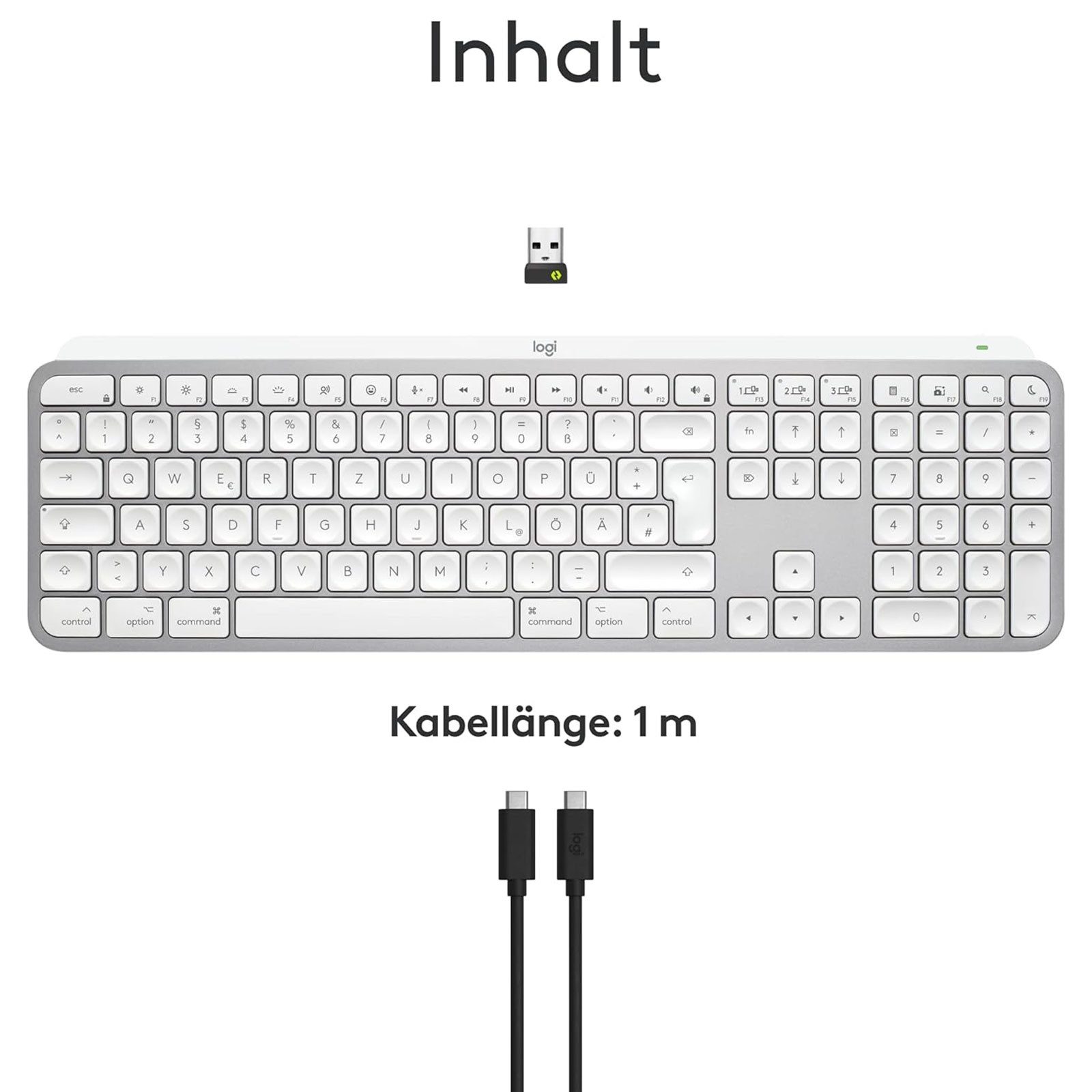 Logitech MX Keys S für Mac PC-Tastatur (Bluetooth, Easy-Switch)