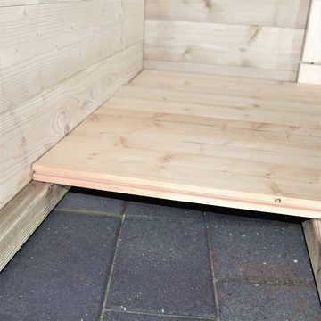 Alpholz Gartenhaus-Fußboden Universal Holzfußboden-Set 15m², BxT:29x300 cm