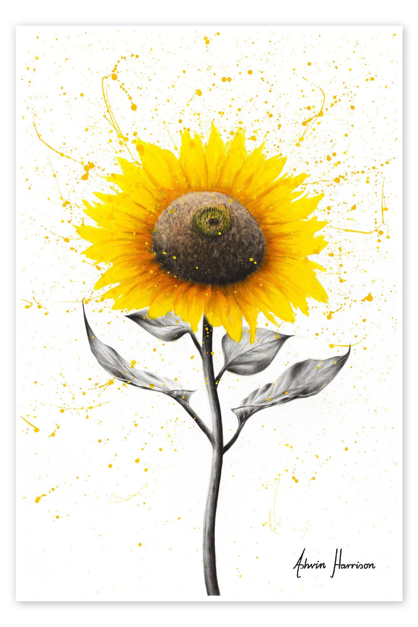 Posterlounge Poster Ashvin Harrison, Sonnenblumentanz, Malerei