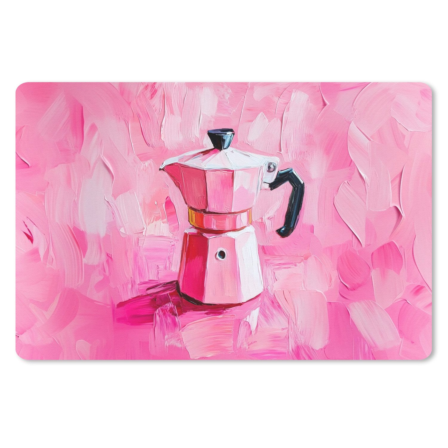 MuchoWow Mauspad Rosa - Farbe - Kaffee (1-St), Mouse pad Klein, Gaming Deko, PC Zubehör, 27x18 cm