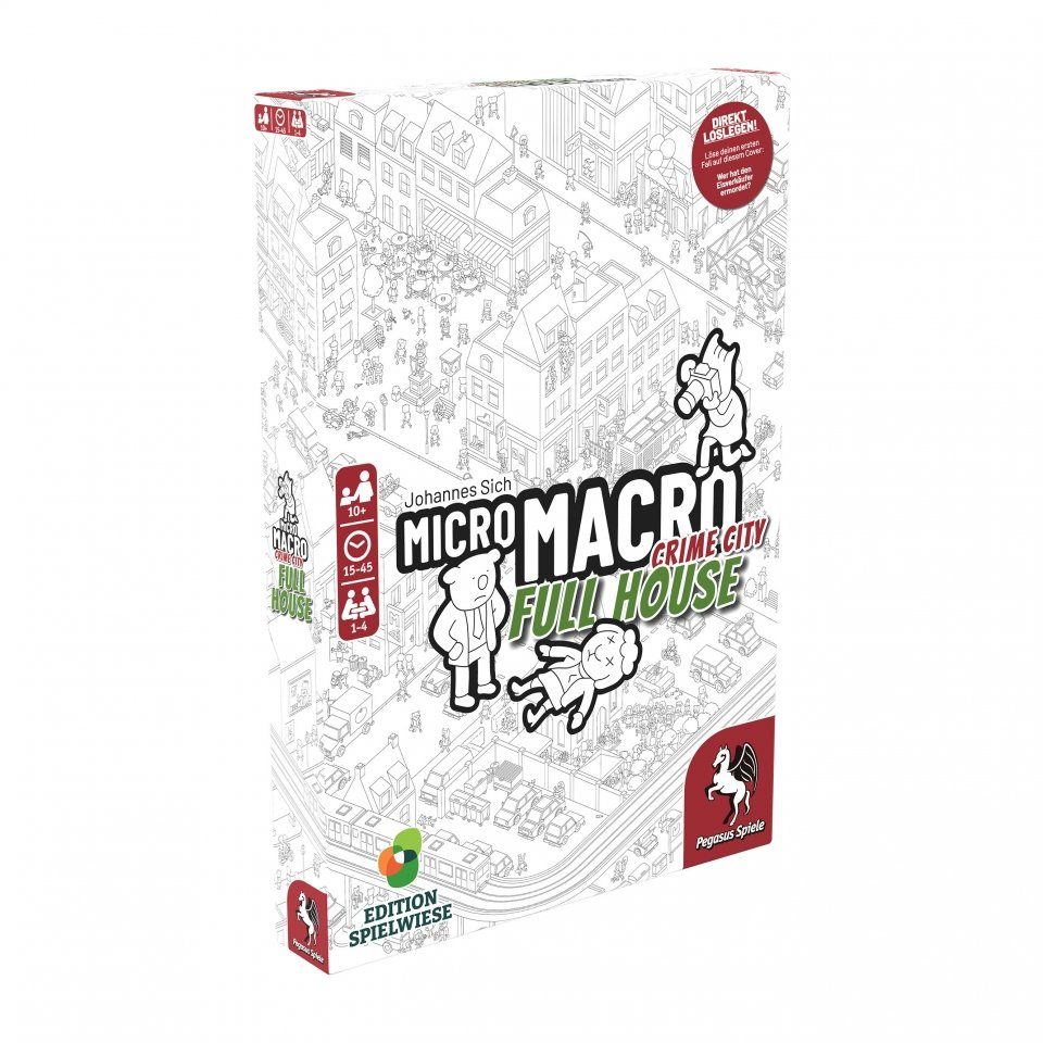 Pegasus Spiele Spiel, MicroMacro - Crime City 2 - Full House (Edition Spielwiese) - deutsch