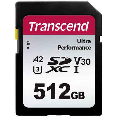 Transcend SDXC-340S-Speicherkarte 512 GB Speicherkarte (stoßsicher, Wasserdicht)