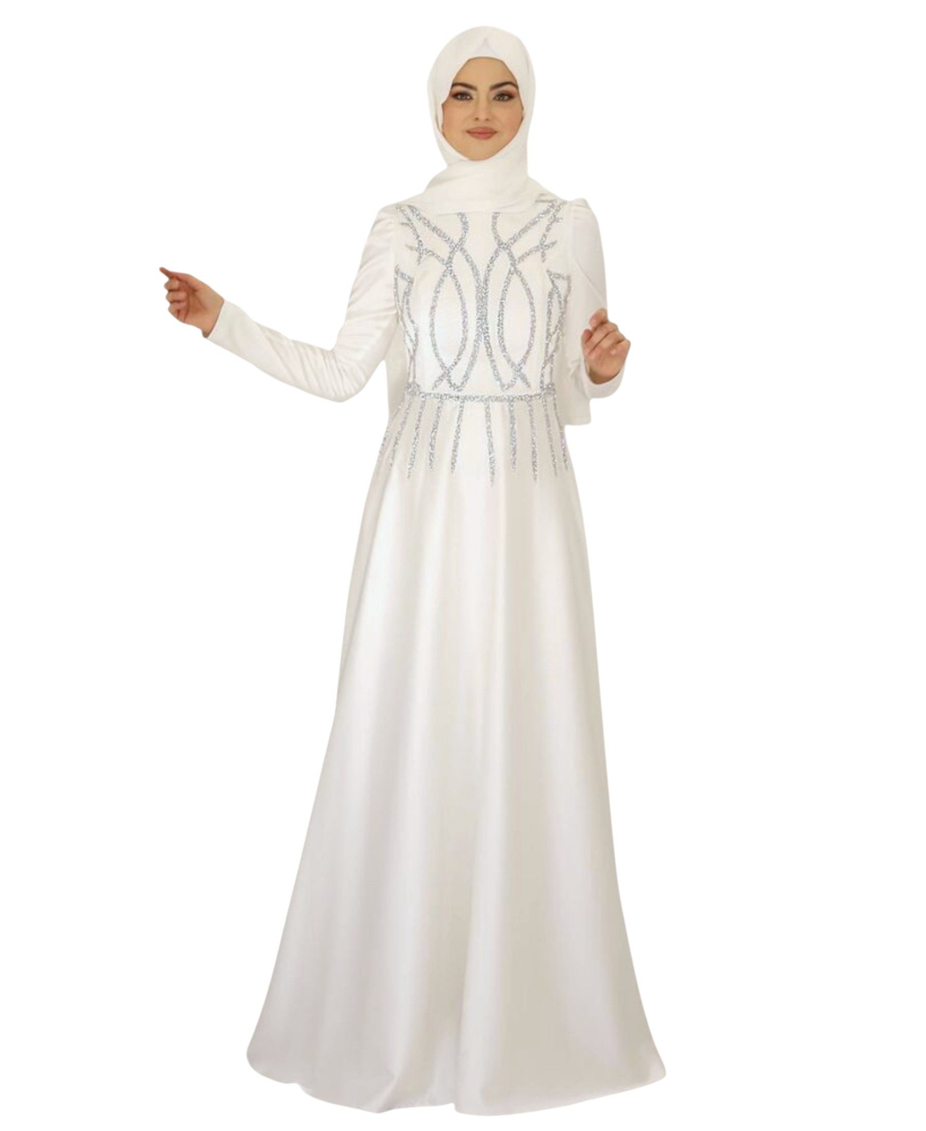 fashionshowcase Satinkleid Maxikleid in Satinoptik mit günstig online kaufen