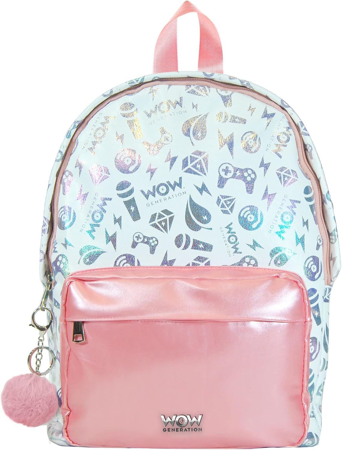 Kids Euroswan Rucksack WOW GENERATION Rucksack Rose/Weiß 39cm – Einzigartig Sein!