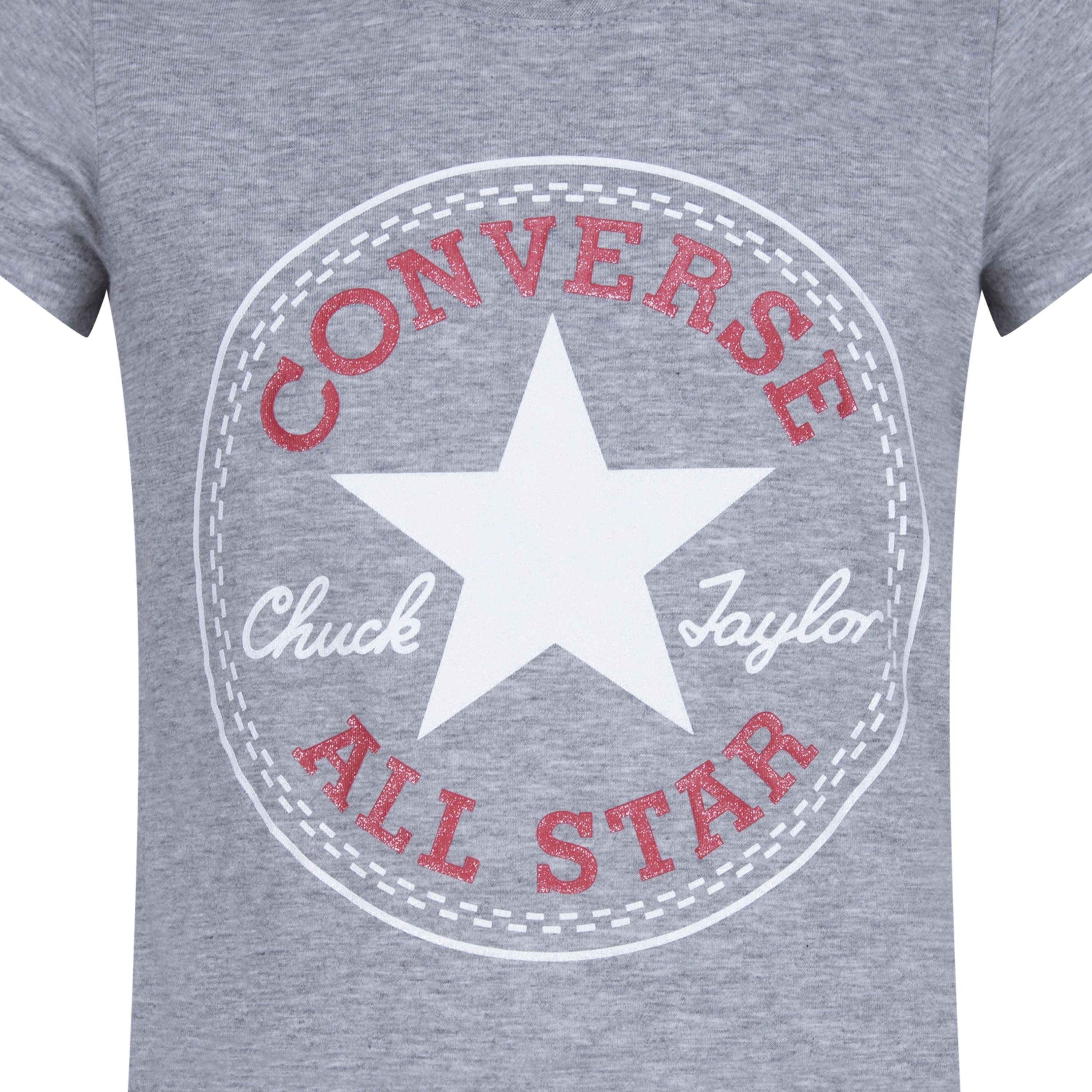 Converse T-Shirt CNVG TIMELS CHUCK PATCH TEE für Kinder, sportlicher Stil, Rundhalsausschnitt