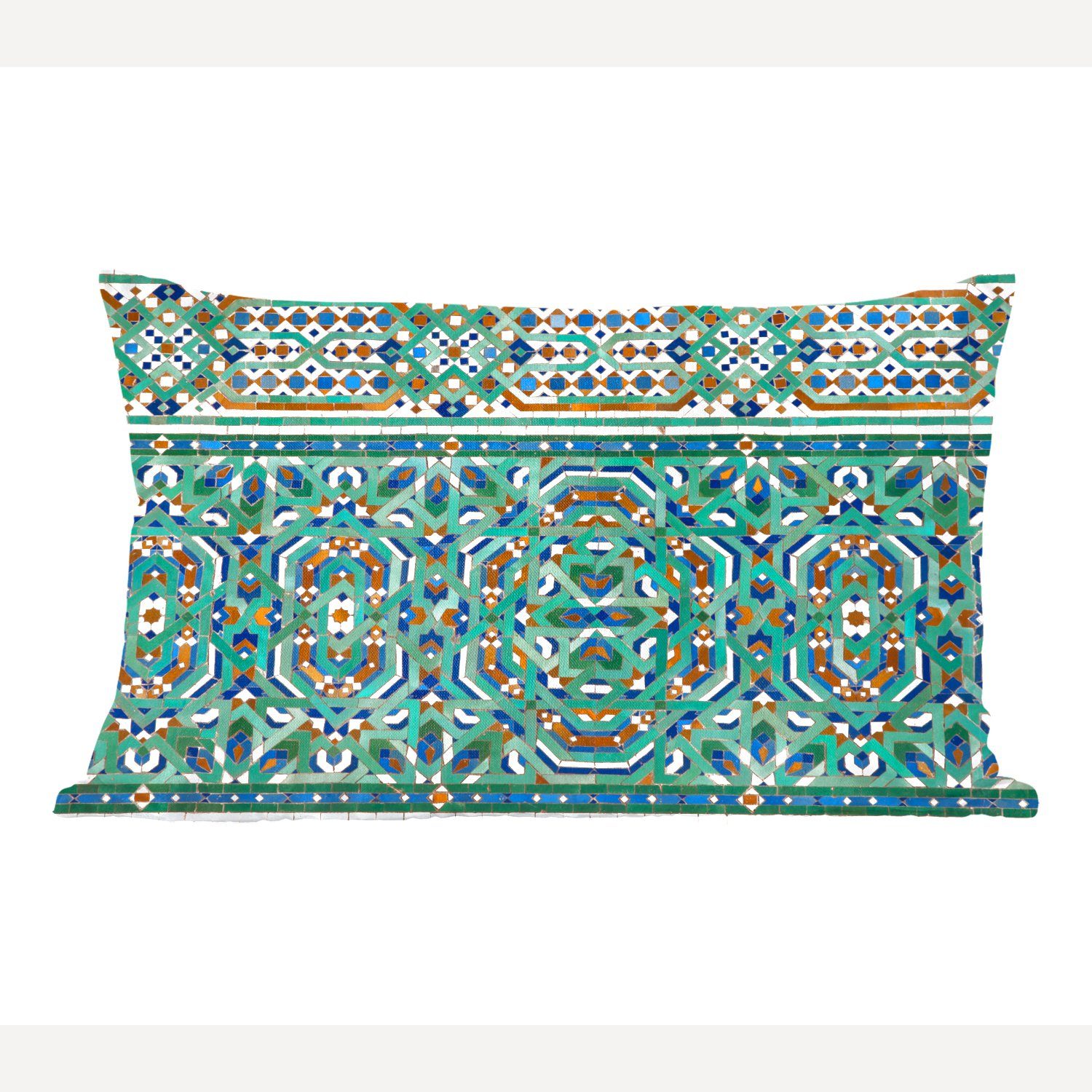 MuchoWow Dekokissen Eine traditionelle marokkanische Mosaikdekoration, Wohzimmer Dekoration, Zierkissen, Dekokissen mit Füllung, Schlafzimmer