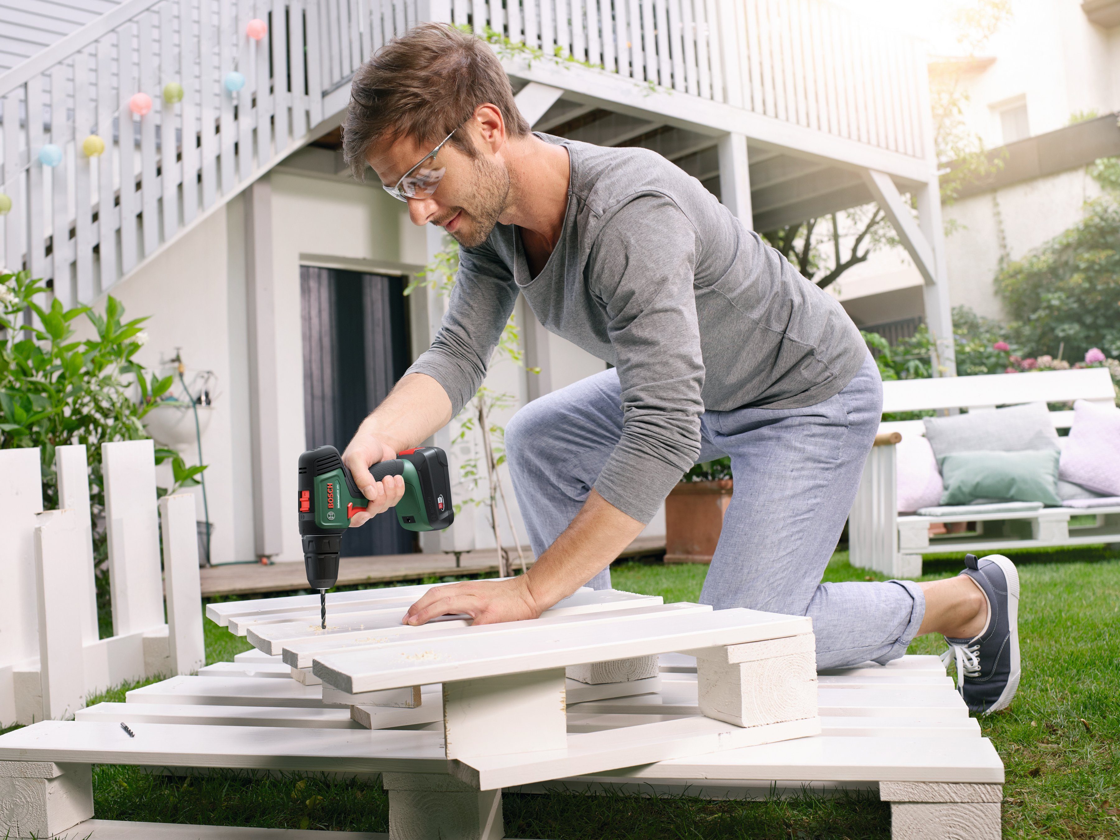 Bosch Home & Garden Akku-Bohrschrauber Power for ALL 18V Akku-System »Unive günstig online kaufen