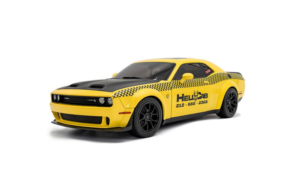 Solido Modellauto Dodge Challenger SRT Hellcat Redeye Widebody NYC Hellcab 2023 gelb, Maßstab 1:18