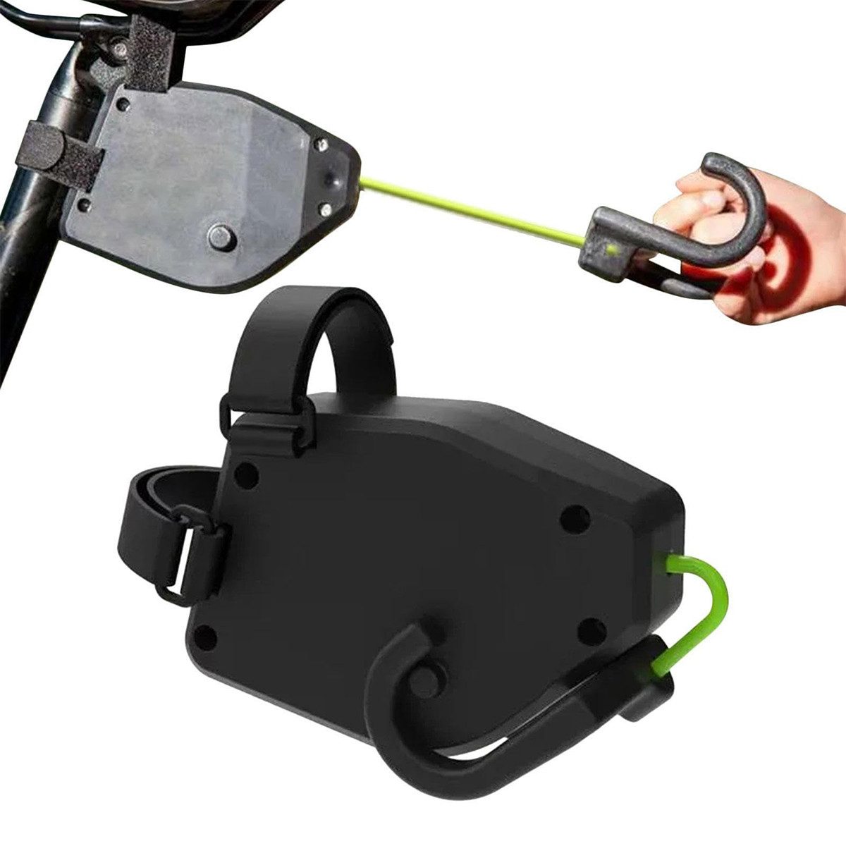 DOPWii Fahrrad-Abschleppsystem-Seil für Eltern-Kind-Abschleppgurte, Abschleppseil (1-tlg), einziehbares Fahrrad-Traktionsseil, kompatibel mit jedem Fahrrad