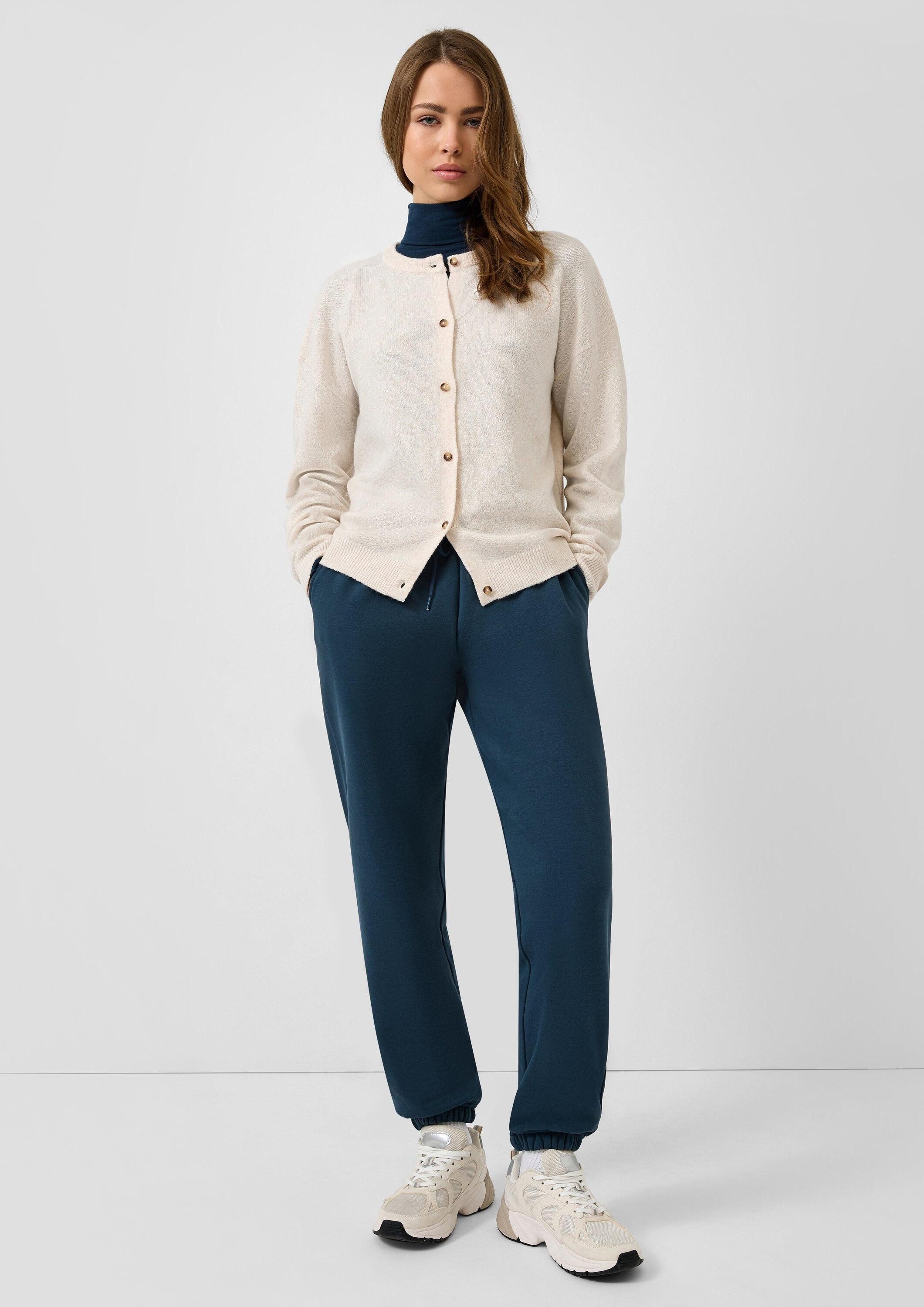 QS Cardigan Strickjacke Melierte Strickjacke