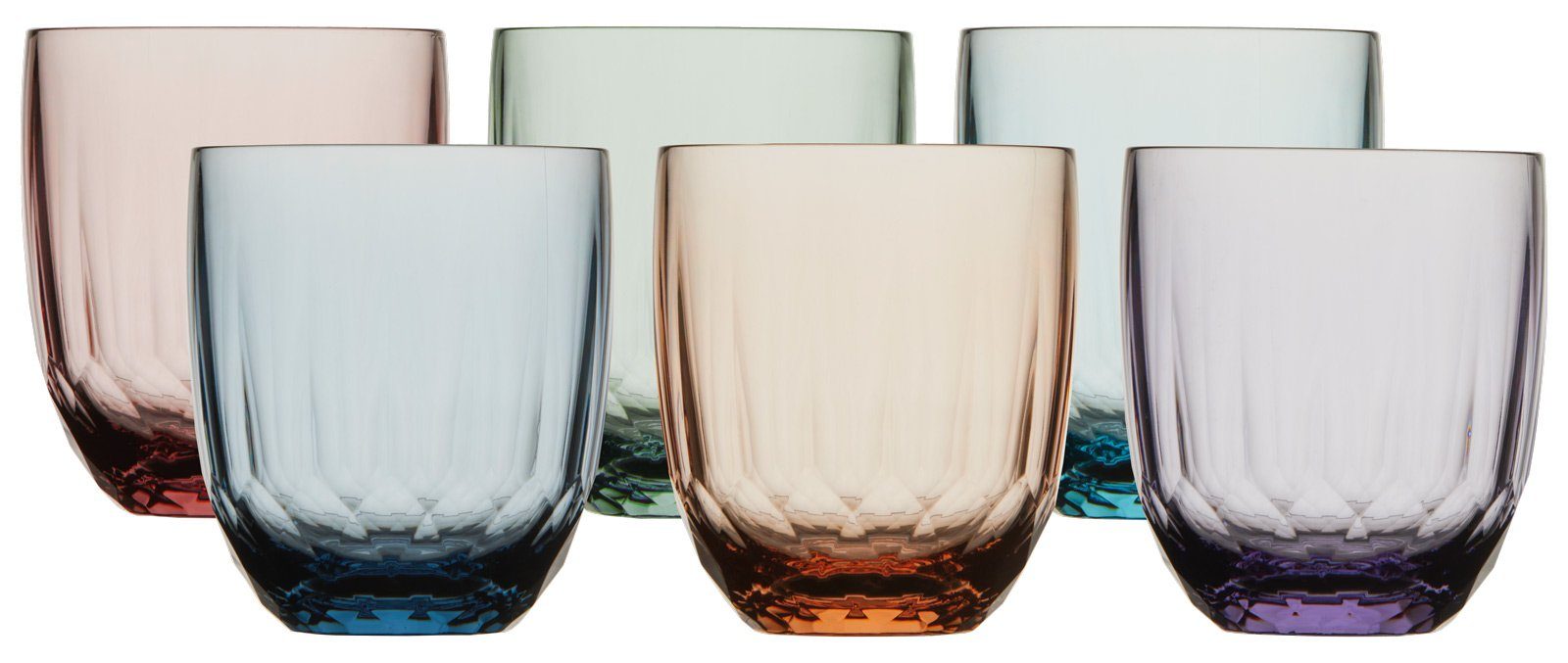 Marine Business Longdrinkglas Wasserglas Set 6 Stück water stars, Ecozen, unzerbrechlich, durchgefär, Ecozen