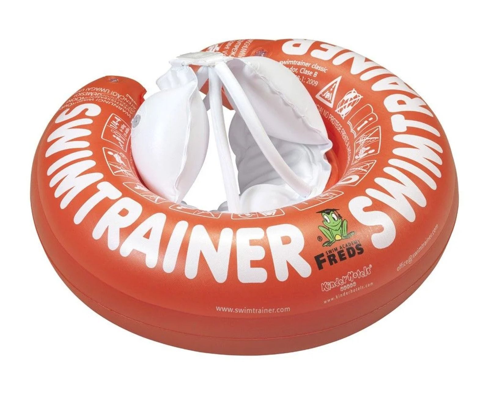 Freds Swim Academy Schwimmhilfe Swimtrainer Classic Rot – Schwimmhilfe für Babys 3-48 Monate