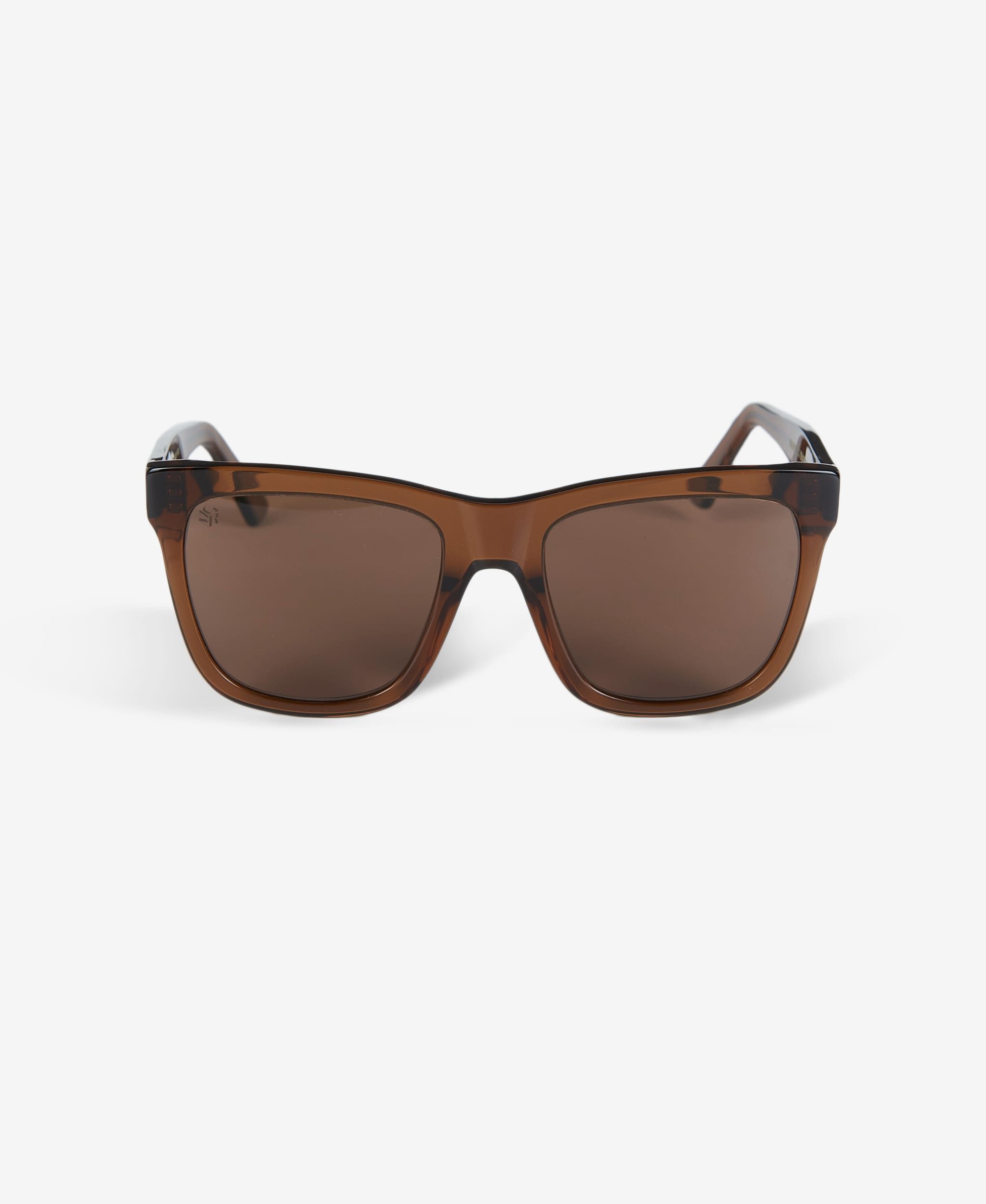 GLAMIRA Sonnenbrille Quadratische Glänzend Braune Damensonnenbrille (1-St) mit polarisierten Linsen