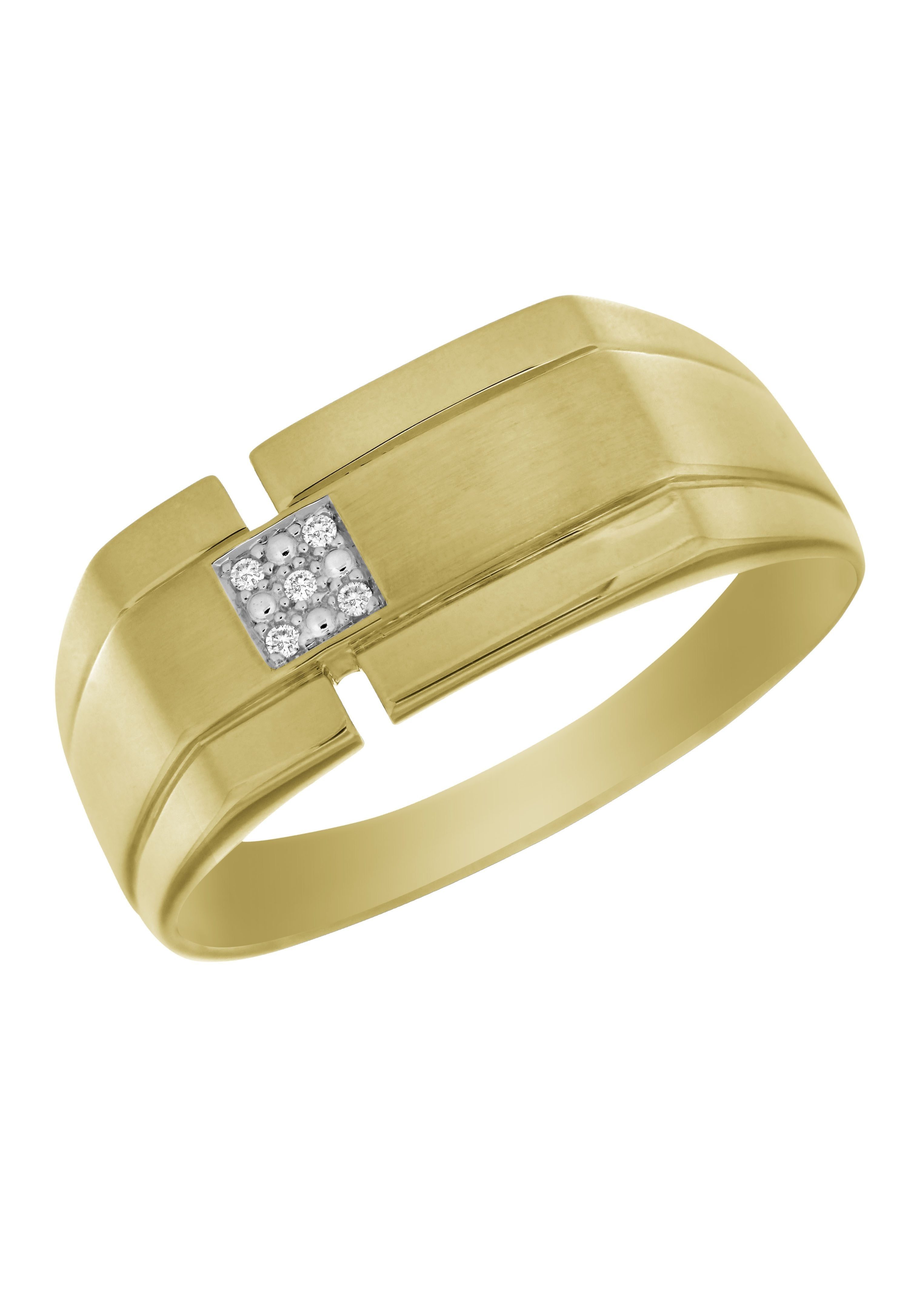 Firetti Siegelring Schmuck Geschenk Gold 333 Herrenring Fingerring Goldring, mit Brillanten