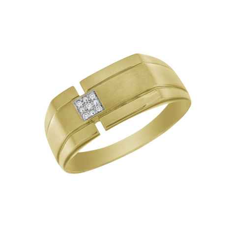 Firetti Siegelring Schmuck Geschenk Gold 333 Herrenring Fingerring Goldring, mit Brillanten