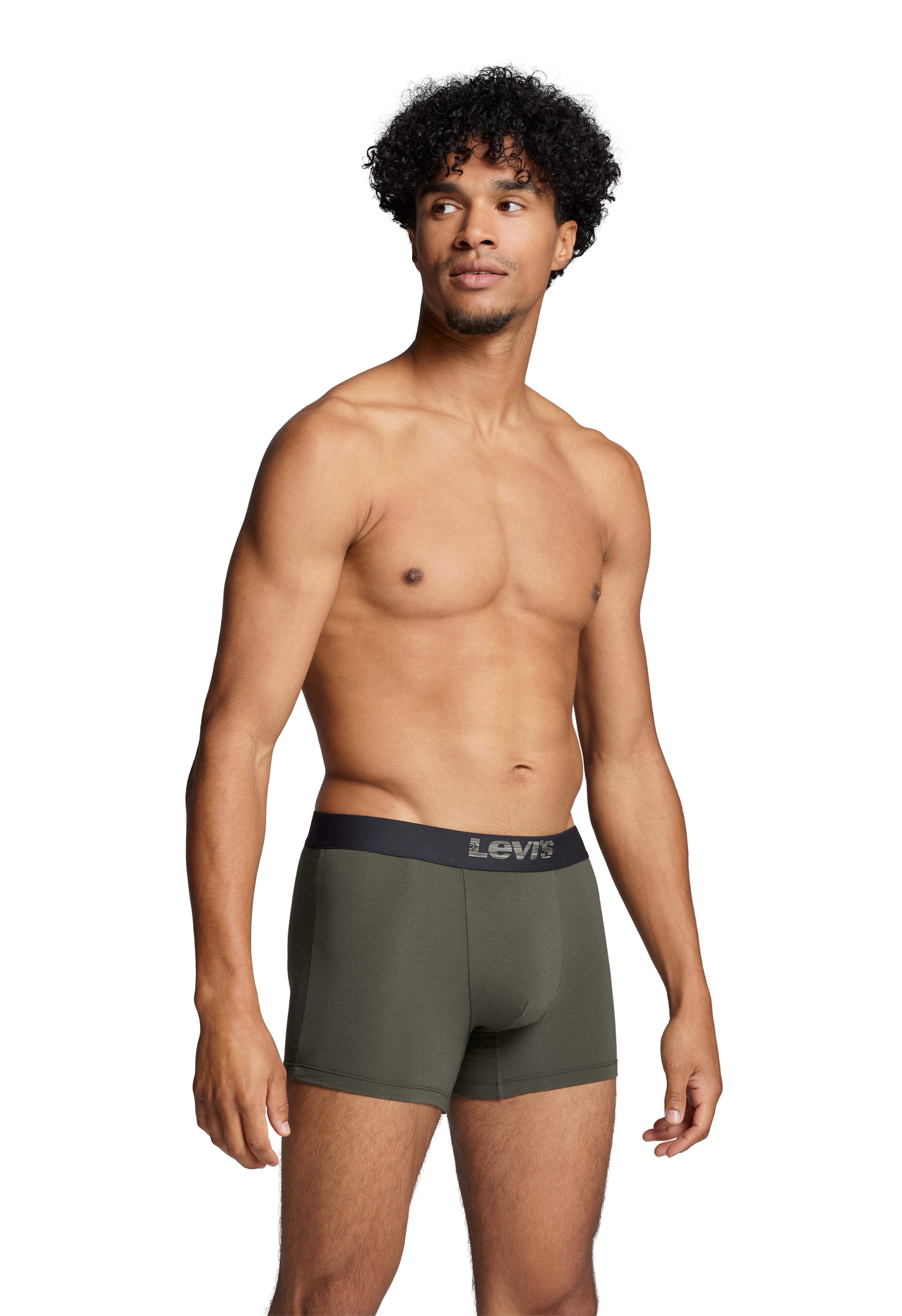 Levi's® Boxershorts LEVIS MEN MEL WB BOXER BRIEF ORG CO 2P (2er Pack) mit breitem Logobund