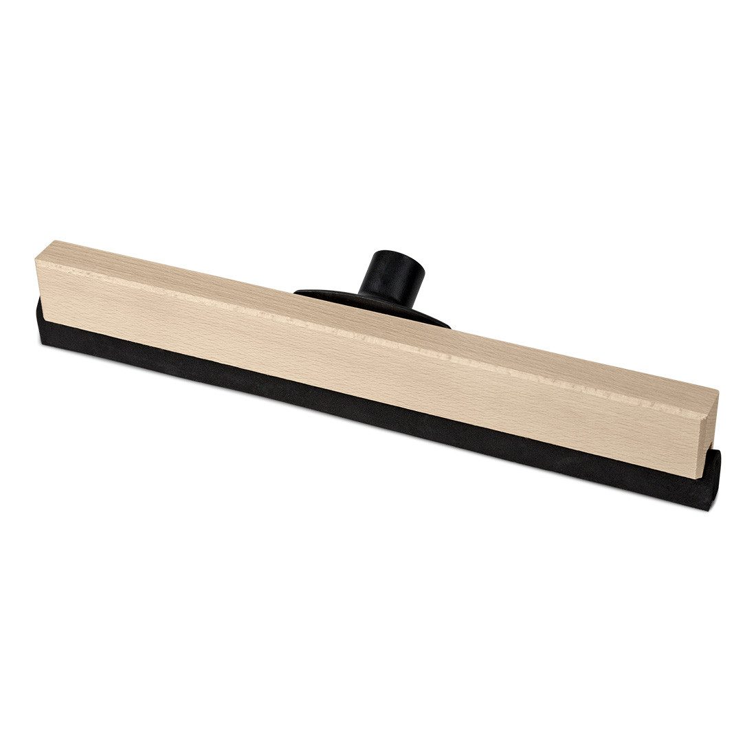 Nölle Wasserabzieher Wasserschieber Holz 50 cm Schwarz 1 Stück, (Reinigungsset, Holzstiel, Gummilippe, Metallschiene), Wasserschieber Abzieher Reiniger Holzstiel