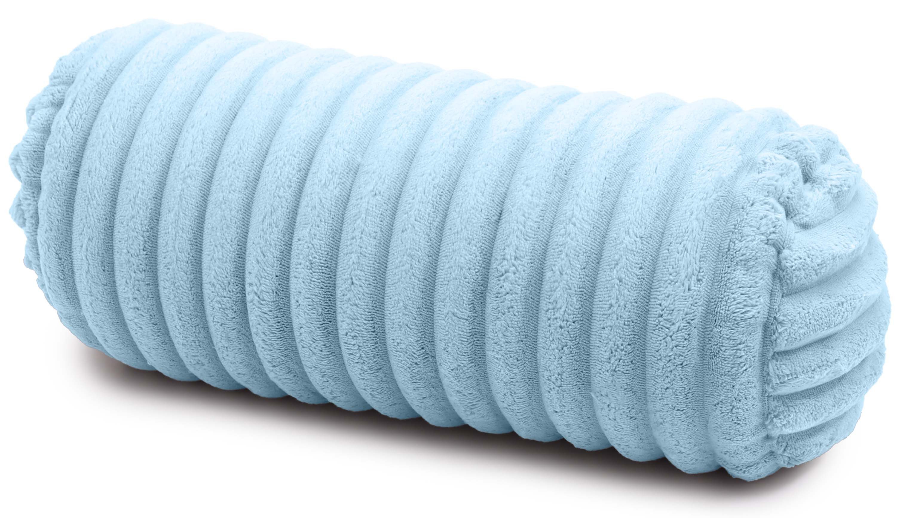 Amilian Nackenrolle 40x15 cm mit Bezug - Kissenrolle - Dekokissen Rolle, Kopfstütze, Nackenstütze mit Bezug, ideal als Kissen, Dekokissen, Sofakissen, Nackenstützrolle, Sofakissen, Lagerungskissen, Schlafkissen