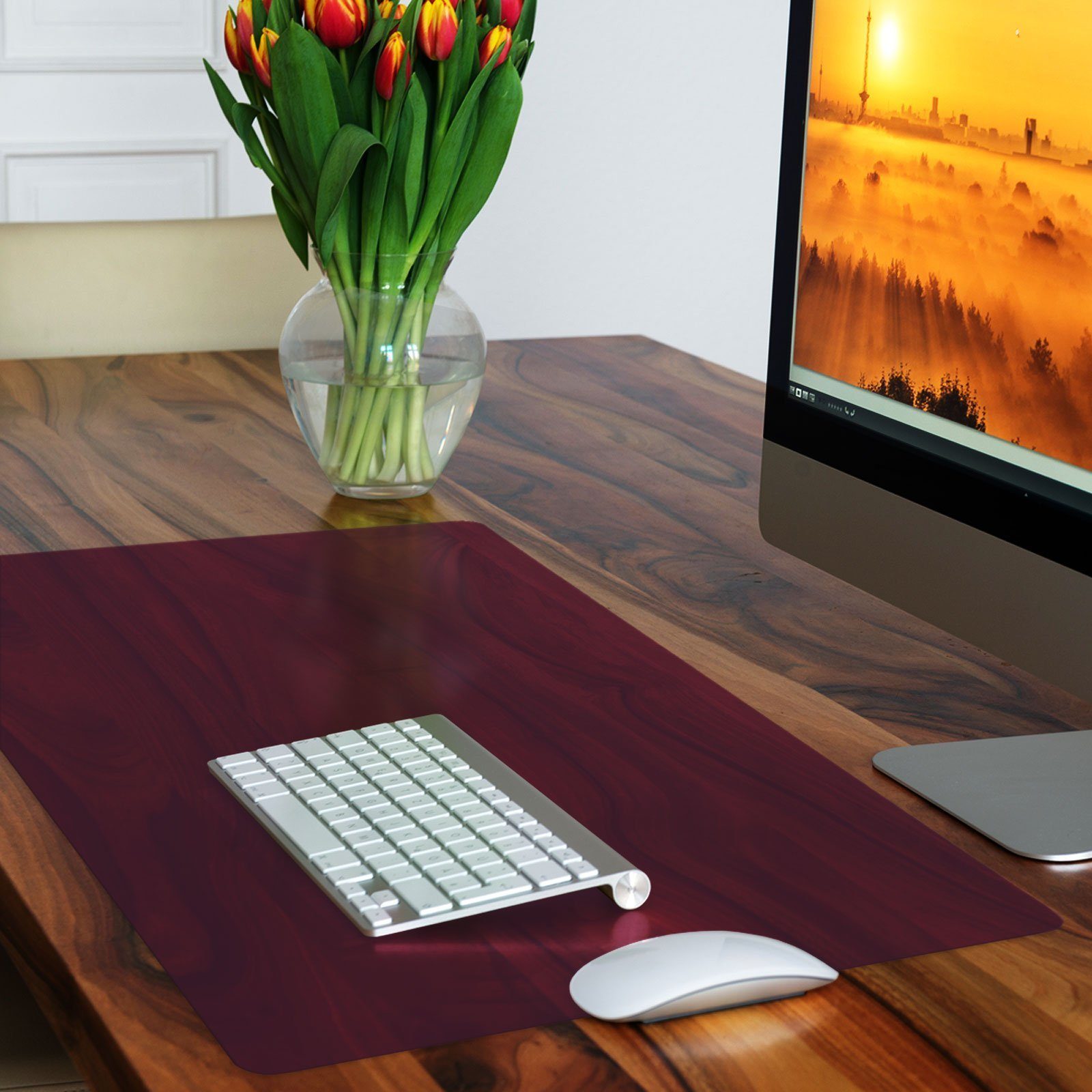 Office Marshal Schreibtischunterlage verschiedene Farben, Schreibtischschutz, Unterlage, (5er Set)