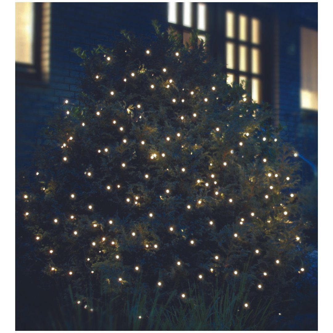 Star-Max LED Lichtleiste LED Lichternetz 3x3m 200er kaltweiß-grün F-H-S 02893 | Lichtleisten