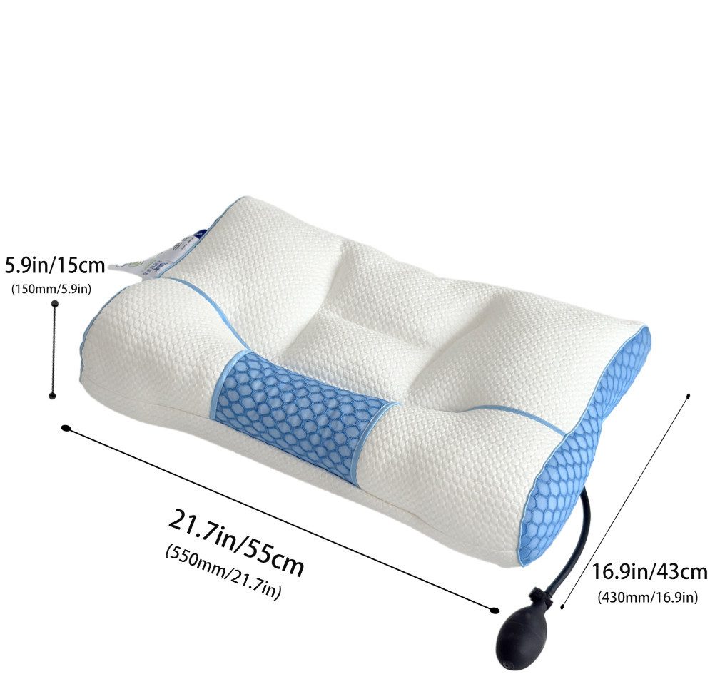 Kityhome Kopfkissen Weiches aufblasbares Nackenkissen ergonomische Stütze, günstig online kaufen