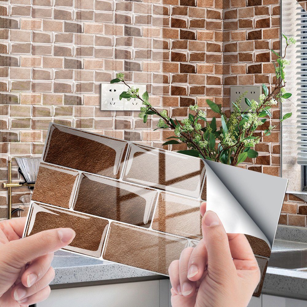 zggzerg Fliesenaufkleber 16/32 Stk Küchen Fliesenaufkleber, 3D Wandpaneele günstig online kaufen