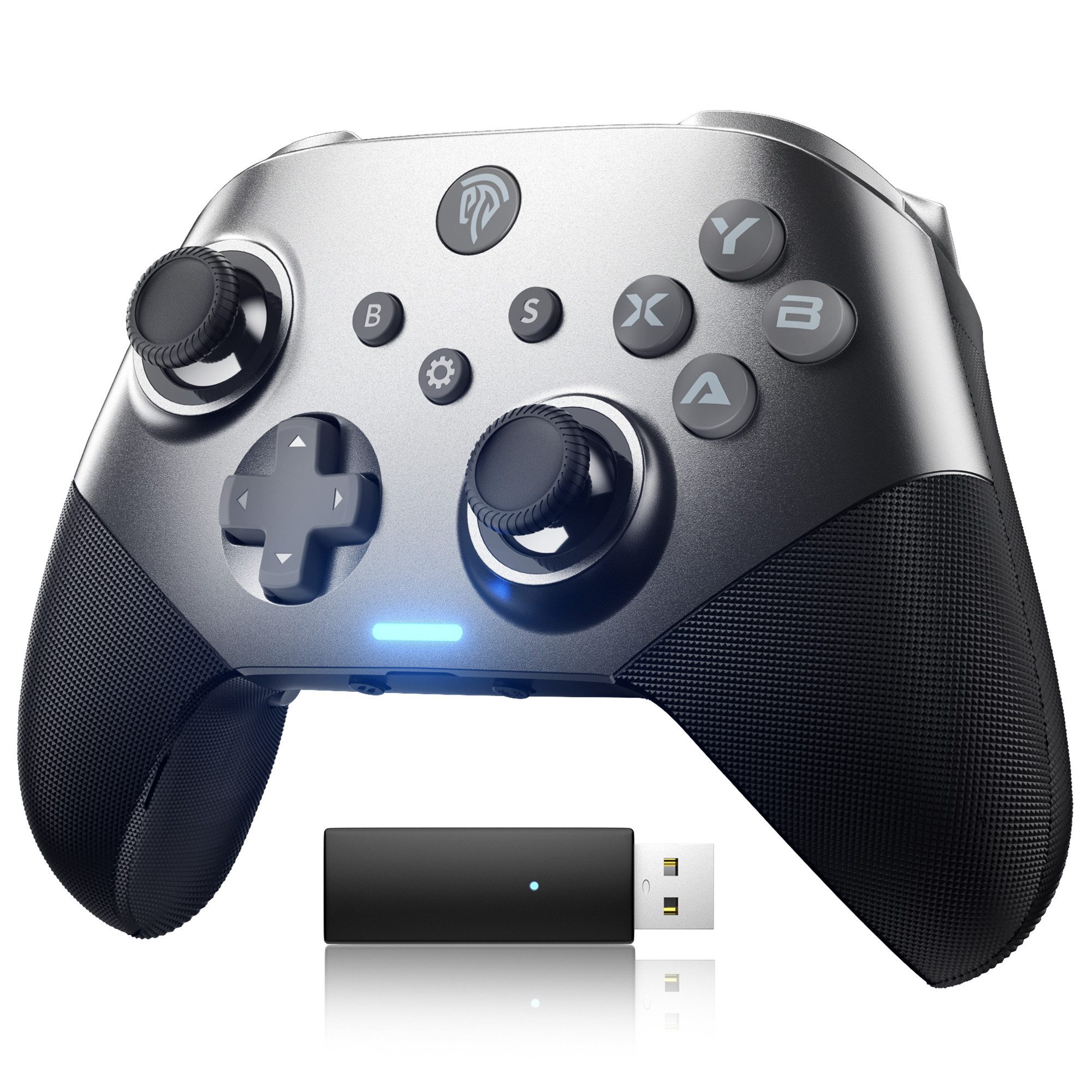 Gaming-Controller Wireless Gamepad mit Hall Triggers und Joysticks PC-Controller
